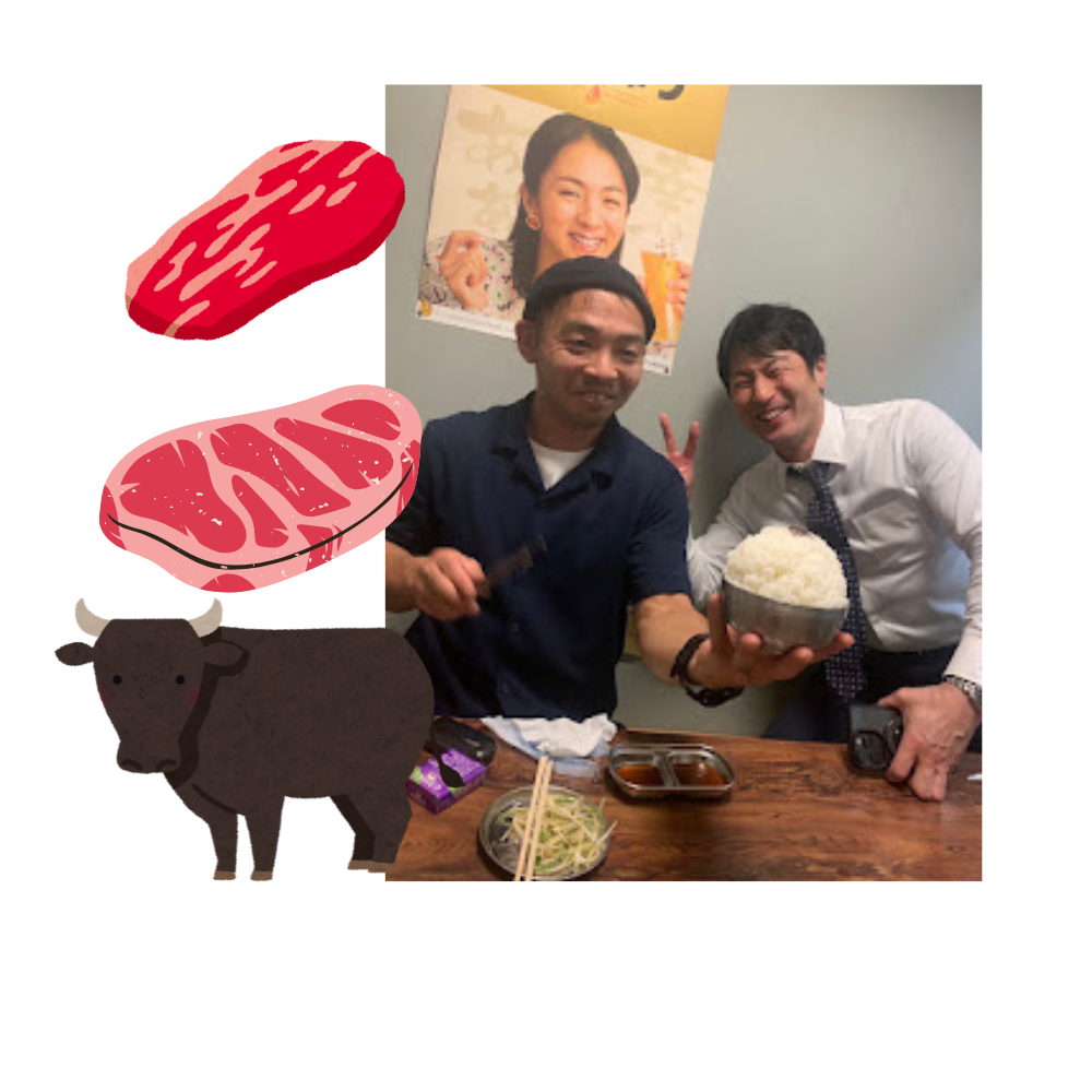 社長とムーちゃん🐄