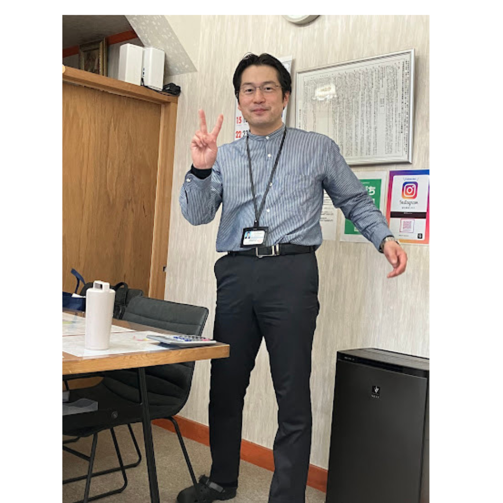 暑くても元気な社長😄